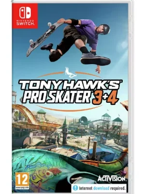 Tony Hawk's Pro Skater 3 + 4 Nintendo Switch cover