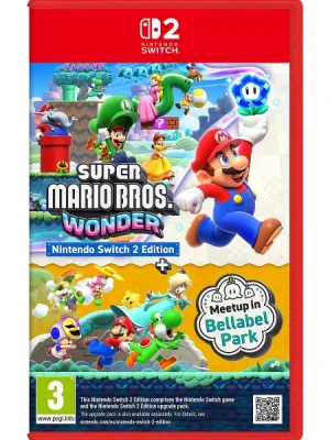 Super Mario Bros Wonder + Meetup In Bellabel Park Nintendo Switch 2 Cover